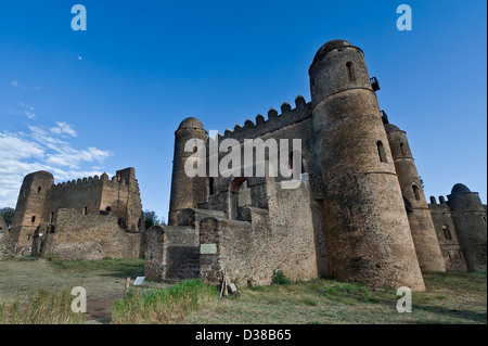 Castelli di Gondar, la vecchia capitale dell Etiopia, patrimonio mondiale dell UNESCO Foto Stock