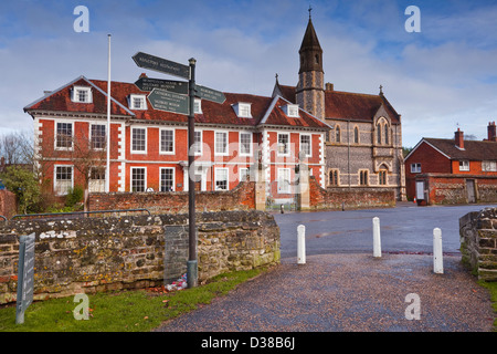 Sarum College nella cattedrale vicino, Salisbury. Foto Stock