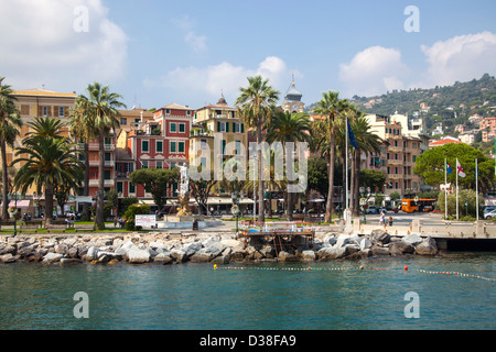 Santa Margherita- bellissimo porto marittimo in Italia Foto Stock