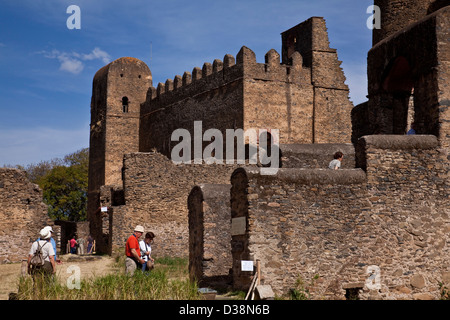 Fasil Ghebbi (Royal Enclosure) Gondar, Etiopia Foto Stock