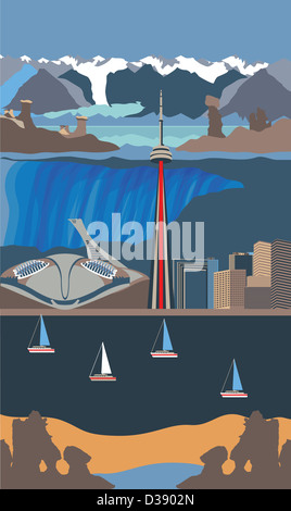 Attrazioni turistiche del Canada Foto Stock