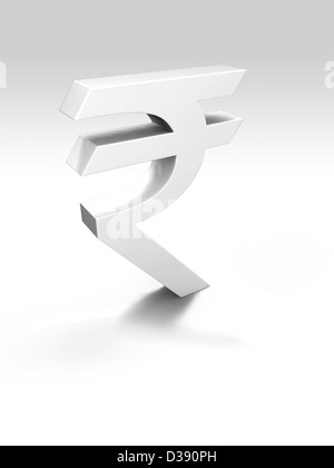 Indian simbolo di valuta Foto Stock
