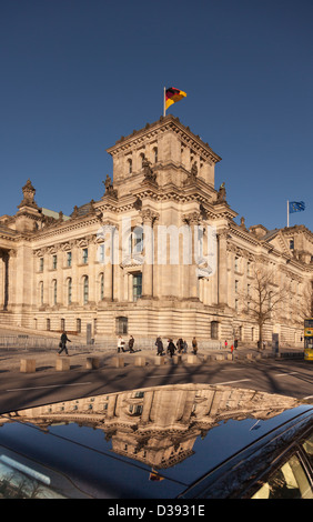 L'Edificio del Reichstag,Platz der Republik,Berlino, Germania Foto Stock
