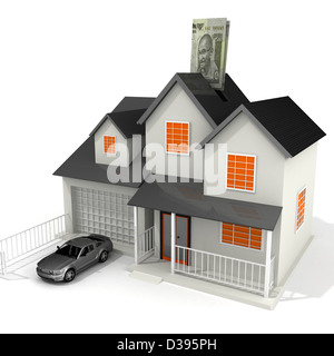 Immagine concettuale delle finanze home Foto Stock