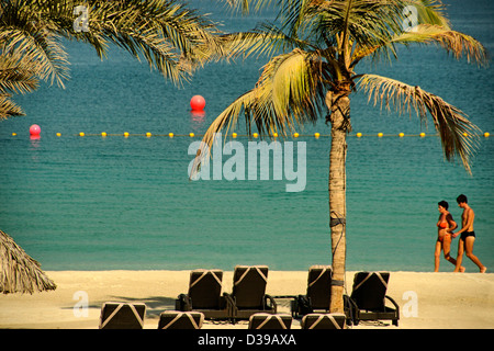 Emirati Arabi Uniti Emirato di Dubai Beach Westin Mina Sehayi Jumeirah Foto Stock