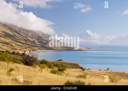 Lago Pukaki Isola del Sud della Nuova Zelanda travel Foto Stock