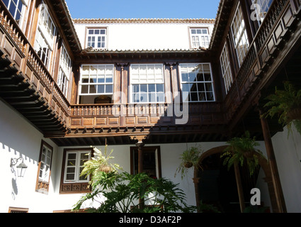 Casa montanes (1746) a La Laguna, Tenerife, Isole Canarie Foto Stock