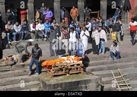 Pashupatinath santuario Kathmandu Nepal Foto Stock