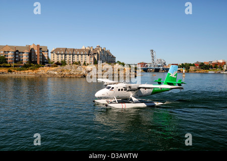 La westcoast aria di mare piano di sbarco del Porto Interno di Victoria Vancouver Island British Columbia Canada navetta di trasporto turismo Foto Stock