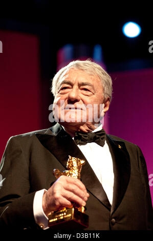 Berlino, Germania. 14 febbraio 2013. Claude Lanzmann è onorato con la Honorary Golden Bear Award al 63° Festival Internazionale del Cinema di Berlino / Berlinale. Credito: dpa picture alliance / Alamy Live News Foto Stock