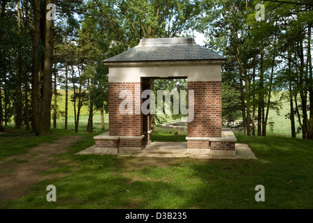 Sheffield Memorial Park su somme di ricordare la battaglia del 1 luglio 1916 nella prima guerra mondiale Foto Stock