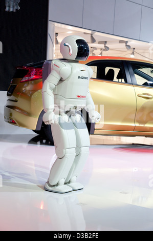 Asimo, la super-intelligente robot umanoide al sessantaquattresimo Internationale Automobil Ausstellung (I Foto Stock