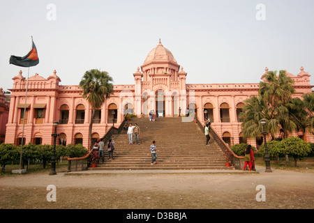 Palazzo Rosa, Ahsan Manzil, Dacca in Bangladesh Foto Stock