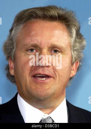 (Dpa) - Jeffrey R. Immelt, presidente del consiglio di amministrazione della società statunitense General Electric, pirctured a Berlino, 23 ottobre 2002. Foto Stock