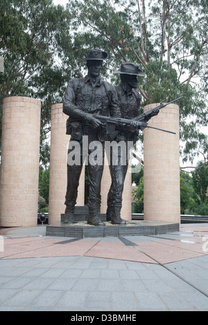 Korean War Memorial su ANZAC Parade di Canberra Australia Foto Stock