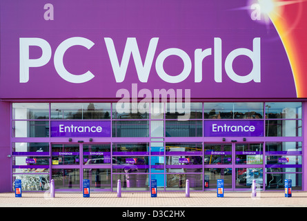 PC World shop ingresso Derby Store Foto Stock