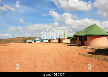 Base tourist camp prima di salire il monte Roraima, Venezuela Foto Stock