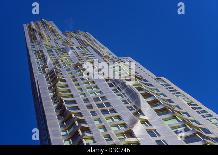 Dettaglio di Gehry a New York, Edificio di appartamenti in Lower Manhattan New York City USA Foto Stock