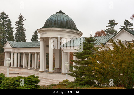 Colonnato a molla a Marianske Lazne (Marienbad Spa), Repubblica Ceca Foto Stock