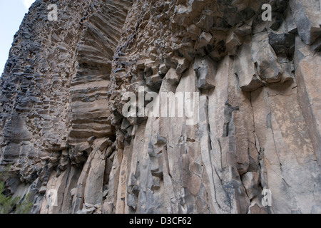 Una parete di colonne di basalto del Grand Canyon Foto Stock