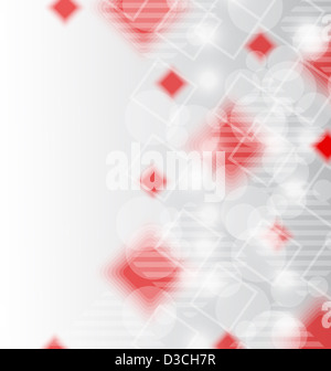 Illustrazione piazze astratta sfondo nero per la progettazione business card - vettore Foto Stock