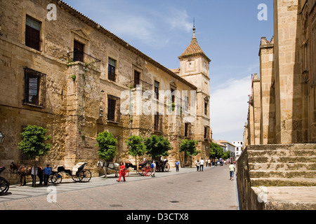 Palazzo Vescovile e cattedrale moschea cordoba Andalusia Spagna Foto Stock