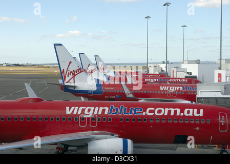 Sydney, Australia, su Virgin aerei all'Aeroporto di Kingsford Smith Foto Stock