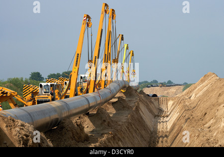 Schulzendorf, Germania, sito dell'Opal gas pipeline Foto Stock