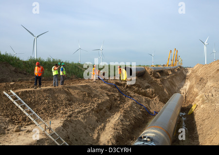 Schulzendorf, Germania, sito dell'Opal gas pipeline Foto Stock