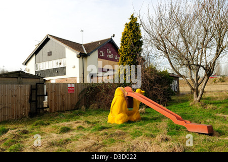 Abbandonato casa pubblica,il Clifton Bridge ,Nottingham Inghilterra. Foto Stock