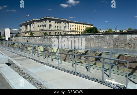 Berlino, Germania, il muro di Berlino per motivi della topografia del terrore Foto Stock