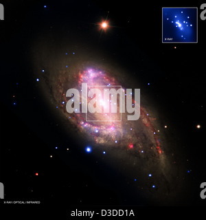 Galassia a spirale NGC 3627 (NASA, Chandra, 12/13/12) Foto Stock