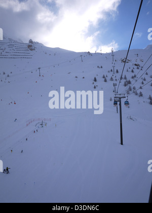 Vacanza sci a Tignes, Francia Foto Stock