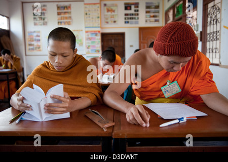 Fang, Thailandia, scuola novizi di insegnamento Foto Stock