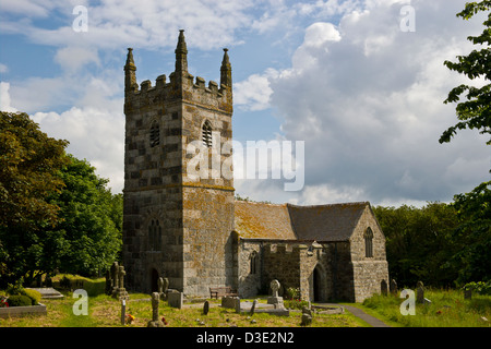 St Wynwallow Chiesa Lizard Cornwall Inghilterra Foto Stock