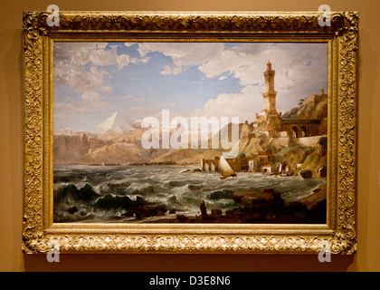 La Costa di Genova da Jasper Francis Cropsey, 1854 Foto Stock