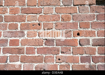 Close-up di un muro di mattoni a San Filippo la Chiesa anglicana nella città di Brunswick, North Carolina. Foto Stock