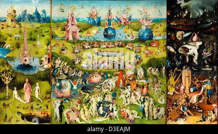 Il Giardino Delle Delizie Dipinto Da Hieronymus Bosch Foto Stock Alamy