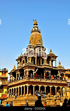 Krishna Mandir tempio, Durbar piazza, Patan, Nepal Foto Stock