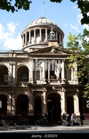 Dettagli della corte suprema del Victoria in William Street Melbourne Victoria Australia Foto Stock