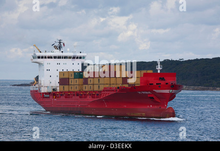 Il JRS Brisbane nave portacontainer in arrivo botanica porta Container Terminal Sydney Australia Foto Stock