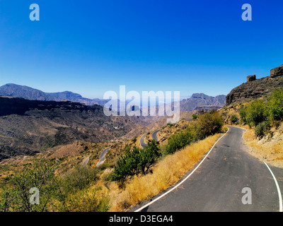 Strada a Gran Canaria Isole Canarie Spagna Foto Stock