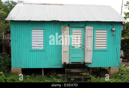 Tradizionale in legno CASA DEI CARAIBI Foto Stock