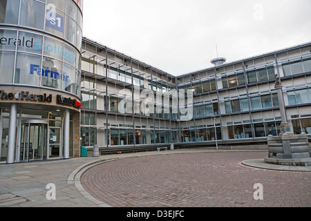 Il Herald, tempi di sera e domenica Herald building a Glasgow Scozia Scotland Foto Stock