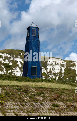 Samphire Hoe Tower, a Samphire Hoe,Kent è stato progettato da Jony Easterby e Pippa Taylor Foto Stock