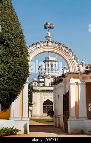 Palazzo Chowmahalla o Chowmahallat (4 palazzi) 1750 Asaf Jahi residenza della dinastia del Nizam di Hyderabad - India Andhra Pradesh Foto Stock