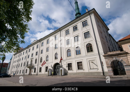 Il Presidente lettone la residenza ufficiale presso il Castello di Riga sulla piazza del Castello,Riga Old Town,Riga, Lettonia, Paesi Baltici Foto Stock