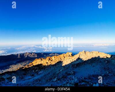 Alba sul Teide, Isole Canarie, Spagna Foto Stock