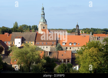 Bad Belzig, Germania, Panorama di Belzig Foto Stock