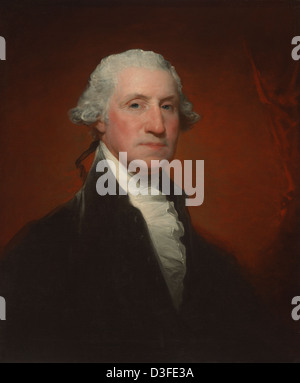 Gilbert Stuart, George Washington (Vaughan-Sinclair ritratto), American, 1755 - 1828, 1795, olio su tela Foto Stock